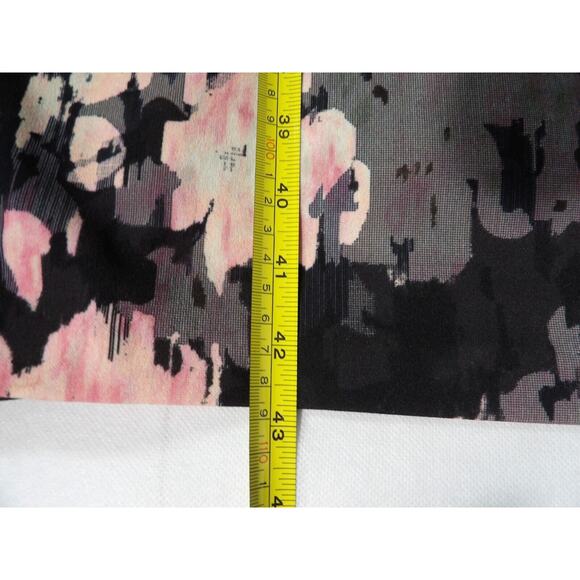 Jax Black Label Dress Sz 14 Midi Cold Shoulder Floral Black Zip Back Sheath - Picture 8 of 11